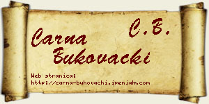 Čarna Bukovački vizit kartica
